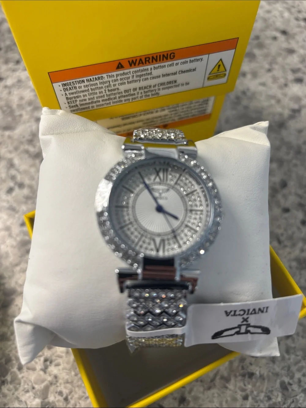 Invicta Women's Silver Crystal Bracelet Watch